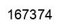 Number 167374 black image