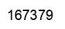 Number 167379 black image