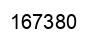 Number 167380 black image