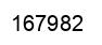 Number 167982 black image