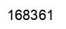 Number 168361 black image