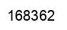 Number 168362 black image