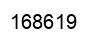 Number 168619 black image