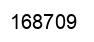 Number 168709 black image