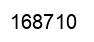 Number 168710 black image