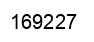 Number 169227 black image