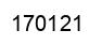 Number 170121 black image