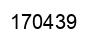 Number 170439 black image