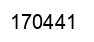 Number 170441 black image