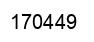Number 170449 black image