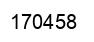Number 170458 black image