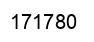 Number 171780 black image