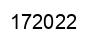 Number 172022 black image