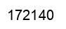Number 172140 black image