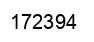 Number 172394 black image