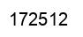 Number 172512 black image