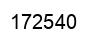 Number 172540 black image