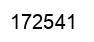 Number 172541 black image