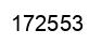 Number 172553 black image