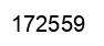 Number 172559 black image