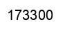 Number 173300 black image