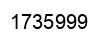 Number 1735999 black image