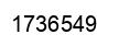 Number 1736549 black image
