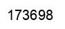 Number 173698 black image