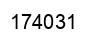 Number 174031 black image