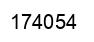 Number 174054 black image