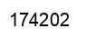 Number 174202 black image