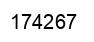 Number 174267 black image