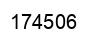 Number 174506 black image