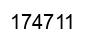 Number 174711 black image