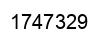 Number 1747329 black image