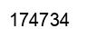Number 174734 black image