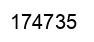 Number 174735 black image