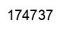 Number 174737 black image