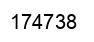 Número 174738 imagen negro