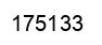 Number 175133 black image