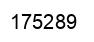 Number 175289 black image