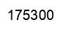 Number 175300 black image