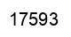 Number 17593 black image