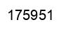 Number 175951 black image