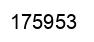 Number 175953 black image
