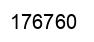 Number 176760 black image