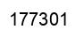 Number 177301 black image