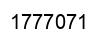 Number 1777071 black image