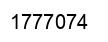Number 1777074 black image