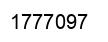 Number 1777097 black image